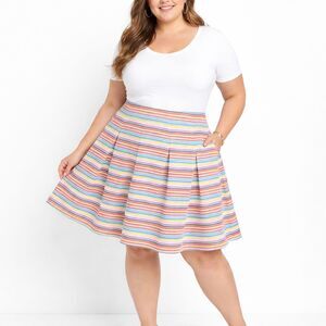 Talbots Plus Pleated Skirt Size 22WP Inspection Stickers Intact NWOT
